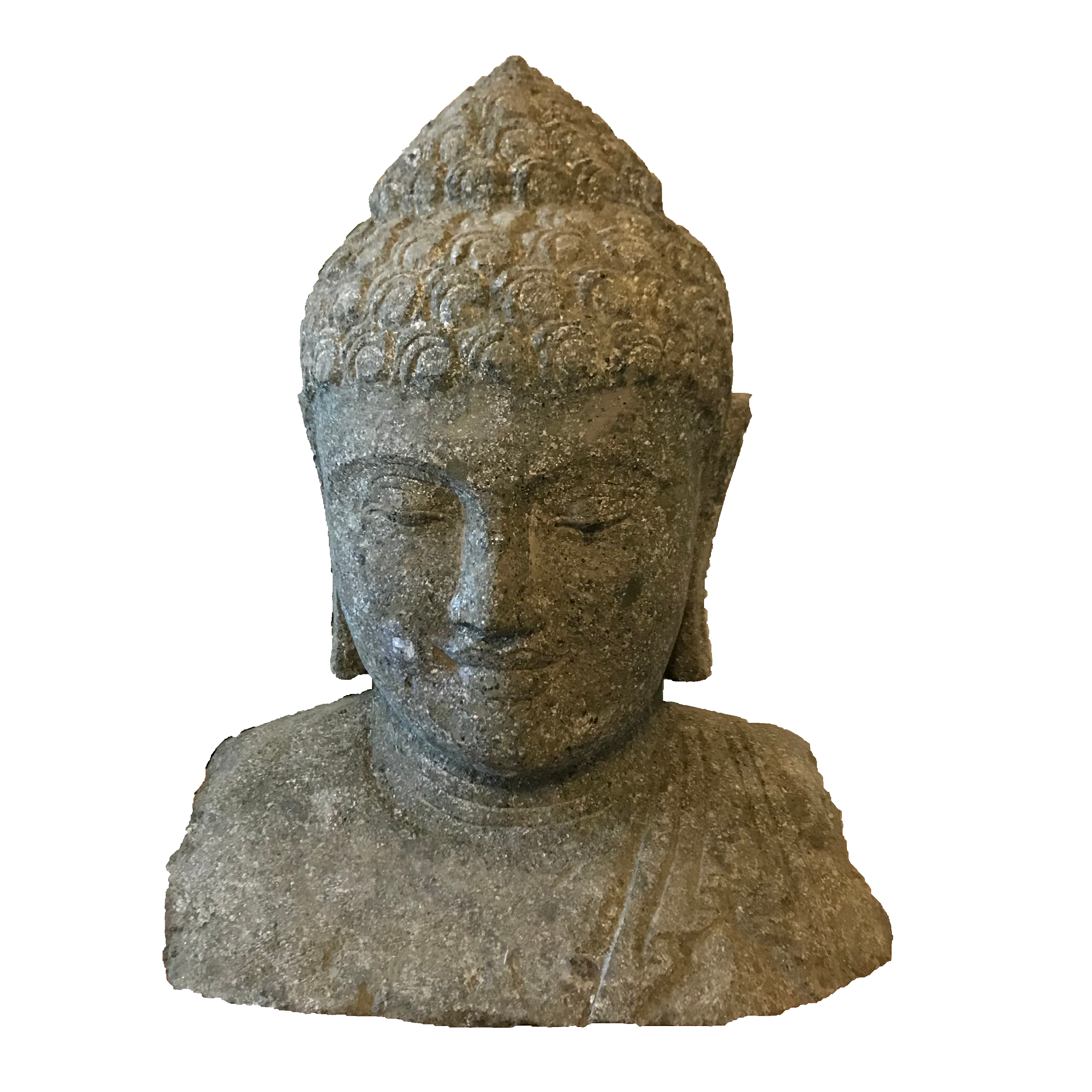 Buddha Büste, Naturstein
